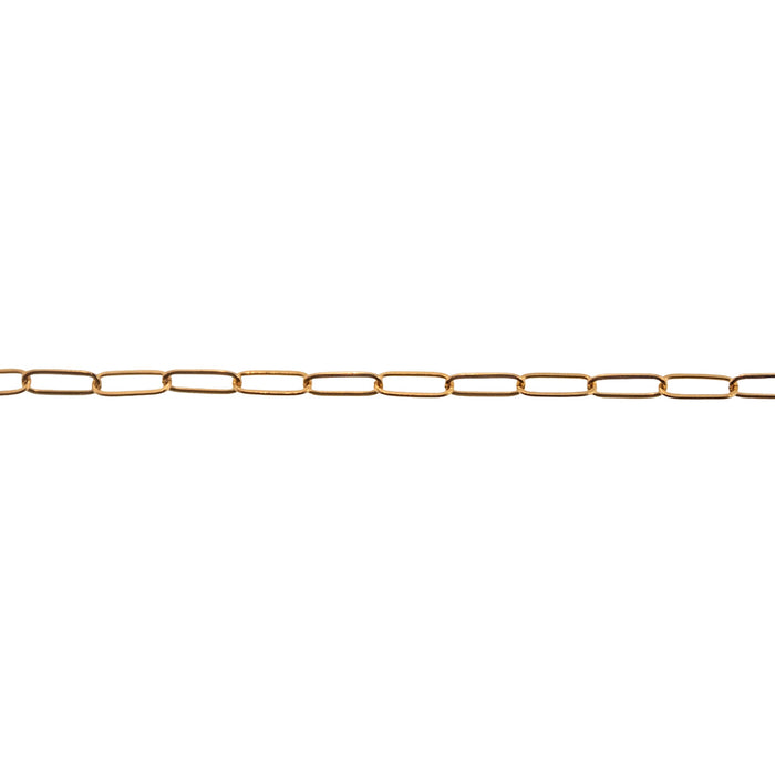 Myron Toback Inc. 14/20 Yellow Gold-Filled 2.1MM Elongated Flat Cable Chain 14/20 Yellow Gold-Filled 2.1MM Elongated Flat Cable Chain