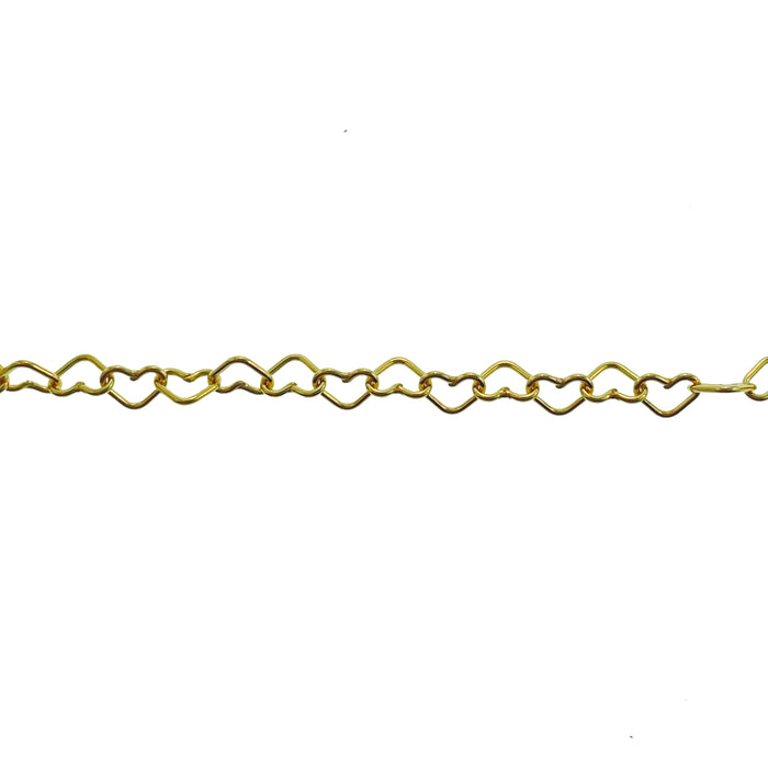 14/20 Yellow Gold-Filled 3.2MM Heart Chain Myron Toback Inc. 14/20 Yellow Gold-Filled 3.2MM Heart Chain