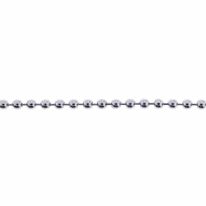 Myron Toback Inc. 14K White 2.0MM Ball Chain 14K White 2.0MM Ball Chain