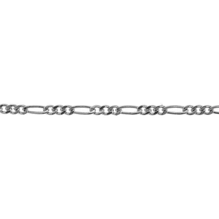 Myron Toback Inc. Sterling Silver 2.4MM Figaro Chain Sterling Silver 2.4MM Figaro Chain