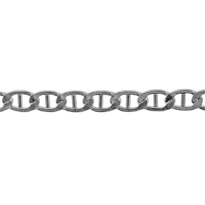 Myron Toback Inc. Sterling Silver 5.4MM Flat Anchor Chain Sterling Silver 5.4MM Flat Anchor Chain