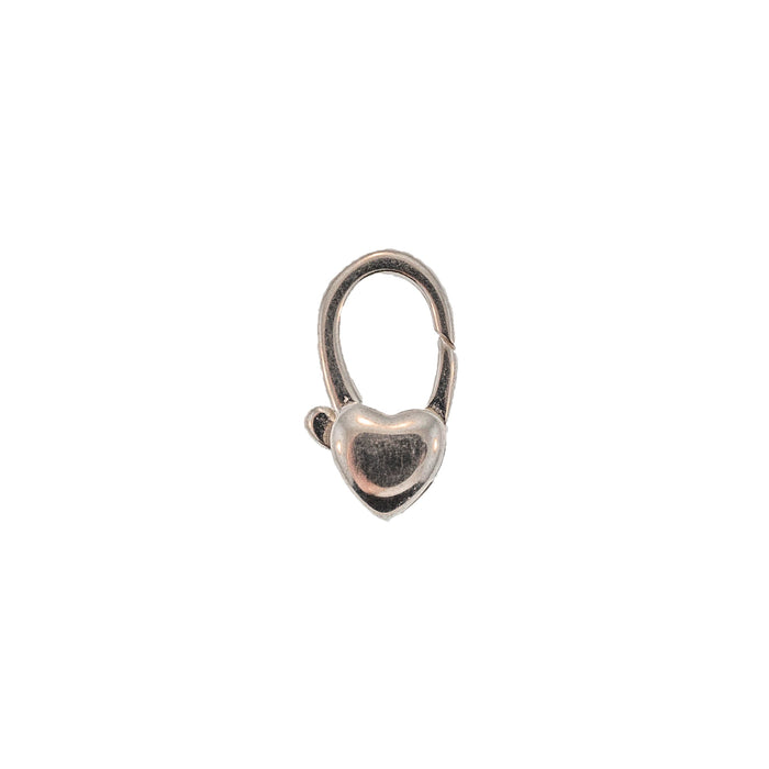 Myron Toback Inc. Sterling Silver Heart Lobster Clasp Sterling Silver Heart Lobster Clasp