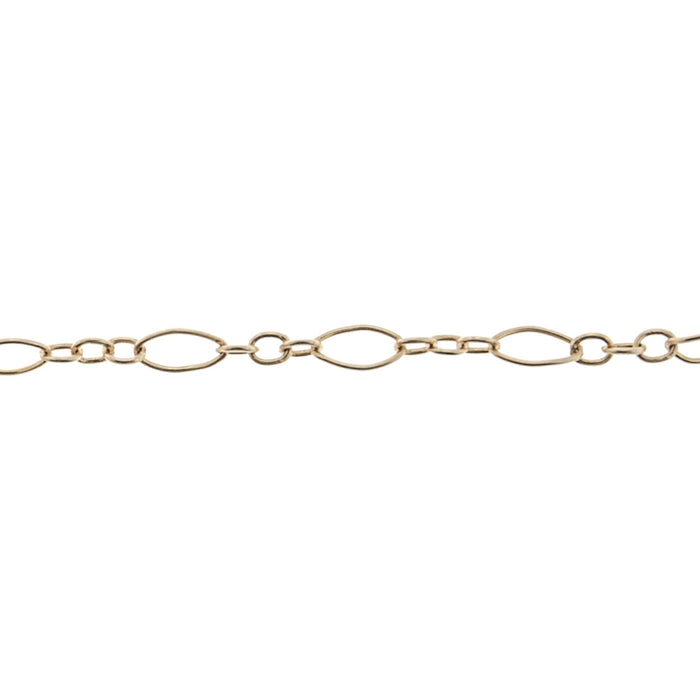 14/20 Yellow Gold-Filled 2.3MM Long and Short Cable Chain Myron Toback Inc. 14/20 Yellow Gold-Filled 2.3MM Long and Short Cable Chain