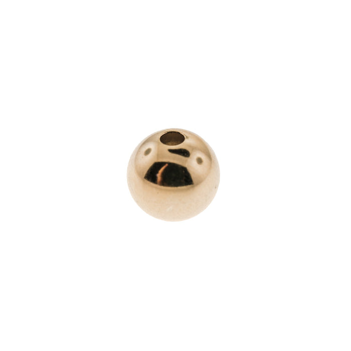 14/20 Yellow Gold-Filled Shiny Round Bead Myron Toback Inc. 14/20 Yellow Gold-Filled Shiny Round Bead