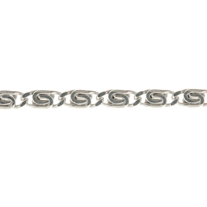 Sterling Silver 3MM Snail Chain Myron Toback Inc. Sterling Silver 3MM Snail Chain