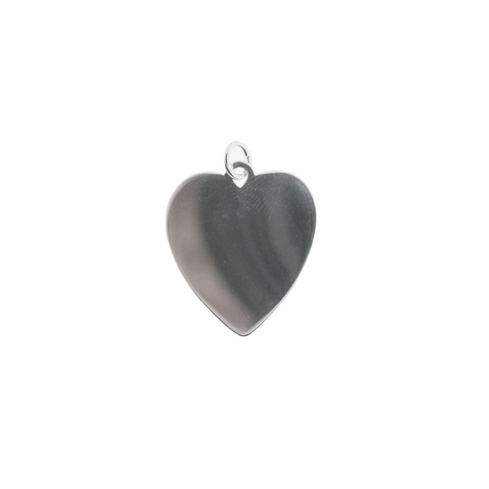 Sterling Silver Heart Tag with Ring Myron Toback Inc. Sterling Silver Heart Tag with Ring