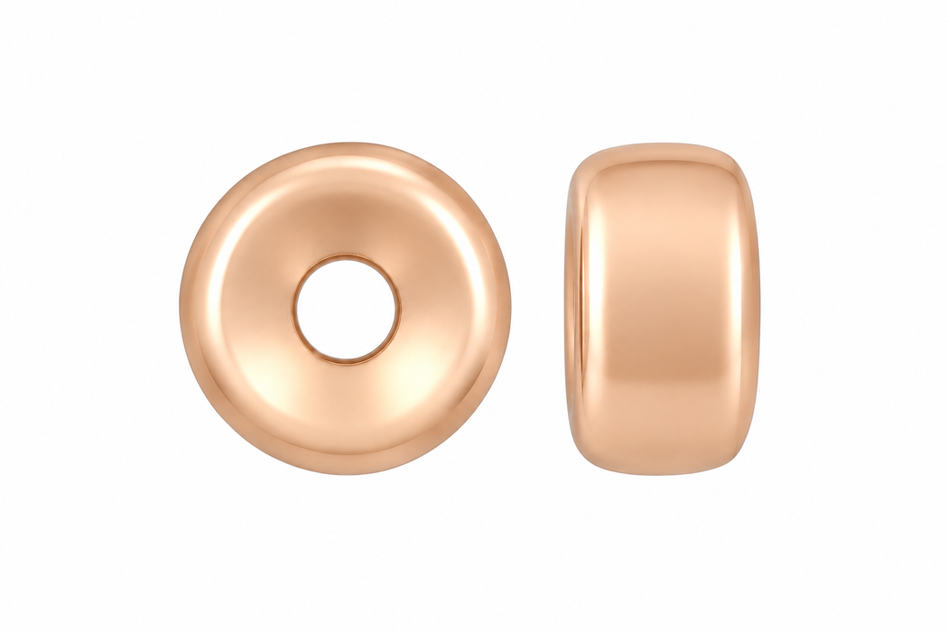 14/20 Pink Gold-Filled / 3MM Roundel Bead Roundel Bead