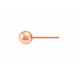 14/20 Pink Gold-Filled / 3MM / Without Ring Ball Post Earring Ball Post Earring