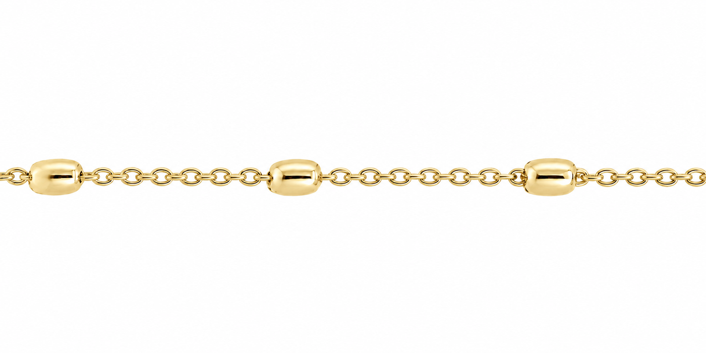 14/20 Yellow Gold-Filled 2.5MM Oval Satellite Chain 2.5MM Oval Satellite Chain