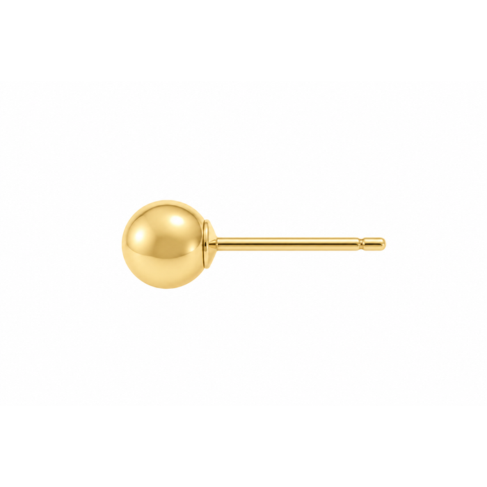 14/20 Yellow Gold-Filled / 3MM / Without Ring Ball Post Earring Ball Post Earring