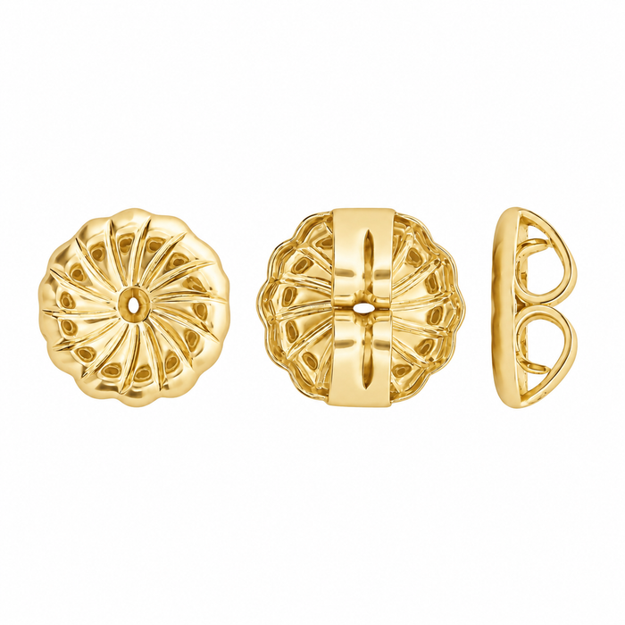 14/20 Yellow Gold-Filled 7MM Earring Back 7MM Earring Back