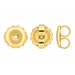 14/20 Yellow Gold-Filled 9.5MM Monster Earring Back 9.5MM Monster Earring Back