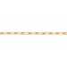 14/20 Yellow Gold-Filled Elongated Cable Chain with White Resin Elongated Cable Chain with White Resin