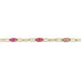 Myron Toback Inc. 14/20 Yellow Gold-Filled Pink & Purple Resin Chain Pink & Purple Resin Chain