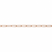 14K Pink 2.1MM Elongated Flat Cable Chain 2.1MM Elongated Flat Cable Chain