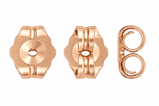14K Pink 5MM Earring Backs 5MM Earring Backs