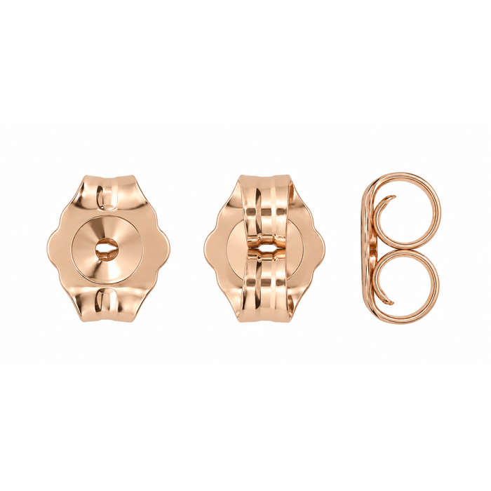 14K Pink Medium Earring Backs Medium Earring Backs