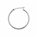 Myron Toback Inc. 14K White / 15mm Hinged Tube Hoop Earring Hinged Tube Hoop Earring