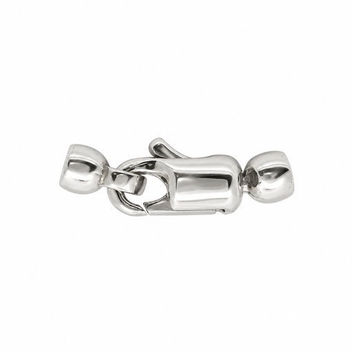 14k white 2.25mm lock with cap from COLPO & ZILIO S.P.A., featuring a sleek design and secure locking mechanism.
