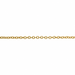 14K yellow gold 1.0mm cable chain from Myron Toback Inc. showcasing a delicate, fine jewelry link chain.
