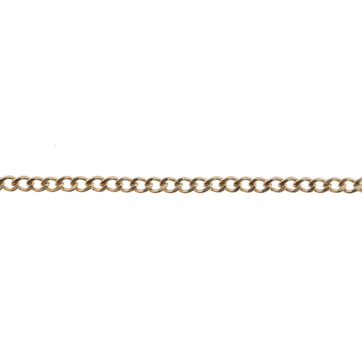 14K Yellow 1.4MM Curb Flat Chain 1.4MM Curb Flat Chain