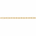 14K Yellow 1.7MM Elongated Cable Chain 1.7MM Elongated Cable Chain