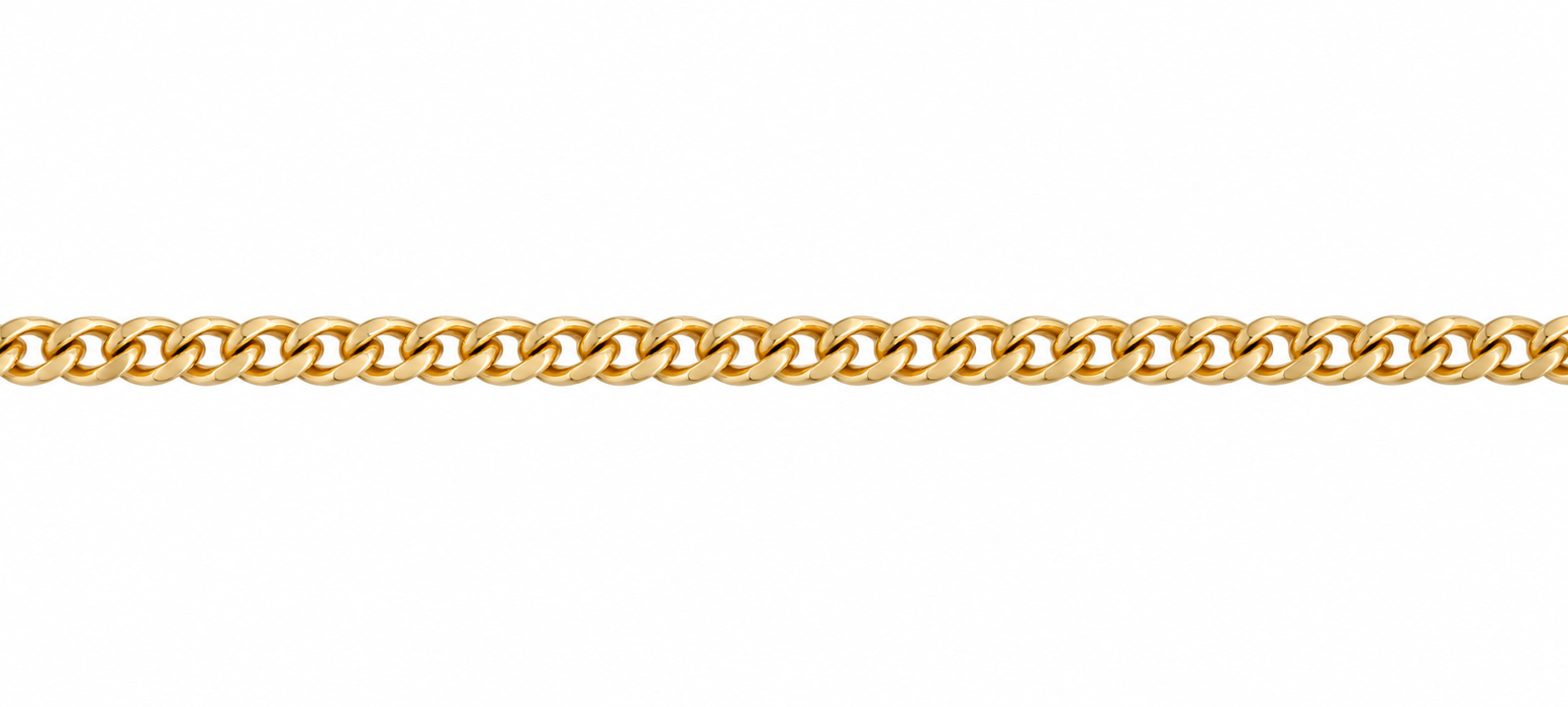 14K Yellow 1.9MM Curb Chain 1.9MM Curb Chain