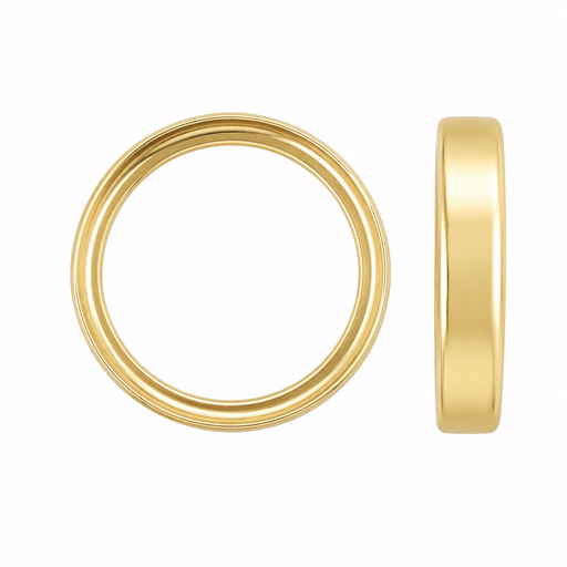 Myron Toback Inc. 14K Yellow / 3mm / Open Back Round Bezel Round Bezel
