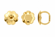 14K Yellow 4.5MM Earring Screw Back with Closed End 4.5MM Earring Screw Back with Closed End