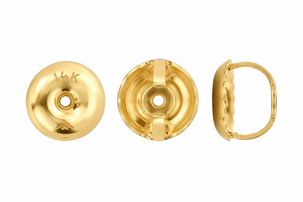 14K Yellow Earring Screw Back Earring Screw Back
