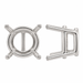 18K White / 10pt Round Basket Setting with Bar Round Basket Setting with Bar