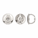 18K White 6MM Screw Back for T Bar 6MM Screw Back for T Bar