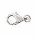 18K White / 9.5MM Fancy Lobster Lock with Ring Fancy Lobster Lock with Ring