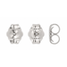 18K White Medium Earring Backs Medium Earring Backs