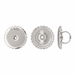 18K White Monster Screw Backs Monster Screw Backs