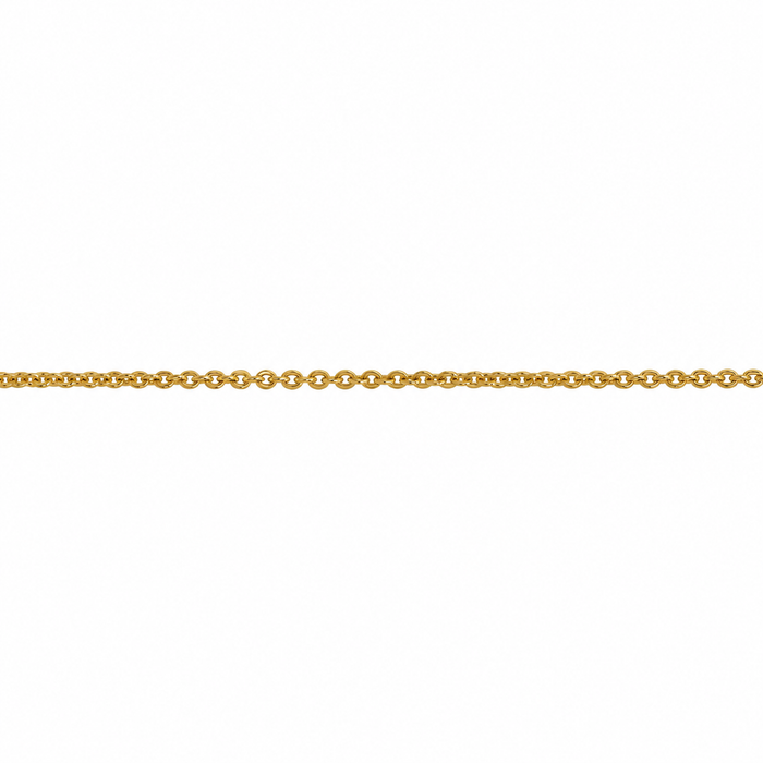 18K Yellow 0.8MM Flat Cable Chain 0.8MM Flat Cable Chain