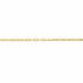 18k yellow gold 1.1mm drawn cable chain by Myron Toback Inc. showcasing a delicate, polished jewelry chain with fine links.