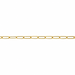 18K Yellow 2.1MM Elongated Flat Cable Chain 2.1MM Elongated Flat Cable Chain