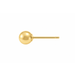 18K Yellow / 3mm / Without Ring Ball Post Earring Ball Post Earring