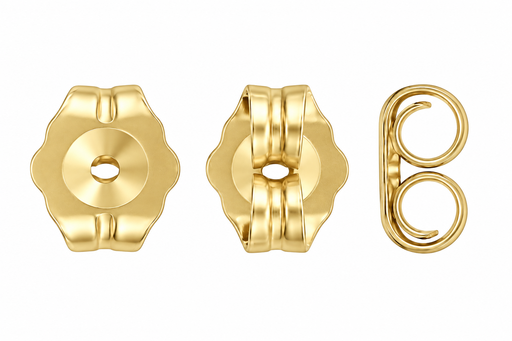 18K Yellow 5MM Earring Backs 5MM Earring Backs
