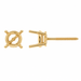 18K Yellow / 5mm Round Basket Earring With Screw Post Round Basket Earring With Screw Post