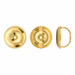 18K Yellow 6.5MM Earring Screw Back 6.5MM Earring Screw Back
