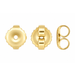 18K Yellow 6MM Heavy Earring Back 6MM Heavy Earring Back