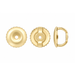 18K Yellow 6MM Screw Back 6MM Screw Back