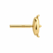 18K Yellow Alpa Post & Back W/Push On 2 Side Alpa Post & Back W/Push On 2 Side
