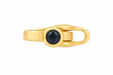 18K Yellow Lobster Clasp W/Sapphire Lobster Clasp W/Sapphire