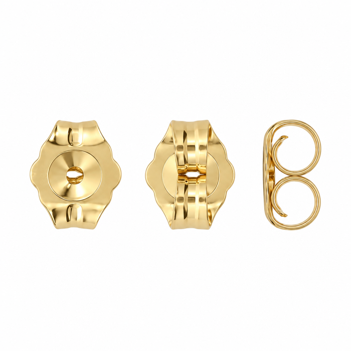 18K Yellow Medium Earring Backs Medium Earring Backs