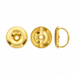18K Yellow Medium Earring Screw Backs Medium Earring Screw Backs