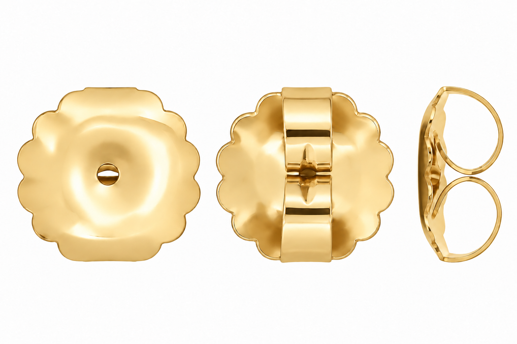 18K Yellow Monster Earring Back Monster Earring Back