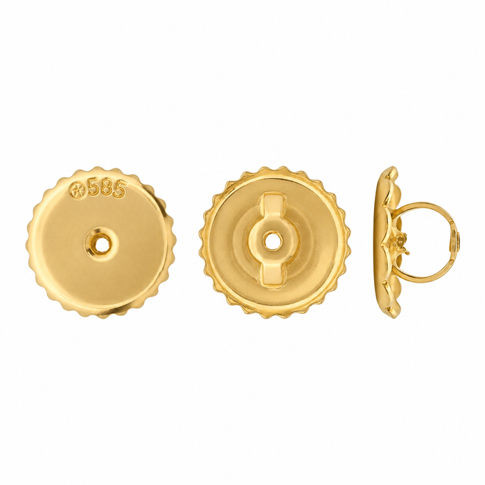 18K Yellow Monster Screw Backs Monster Screw Backs